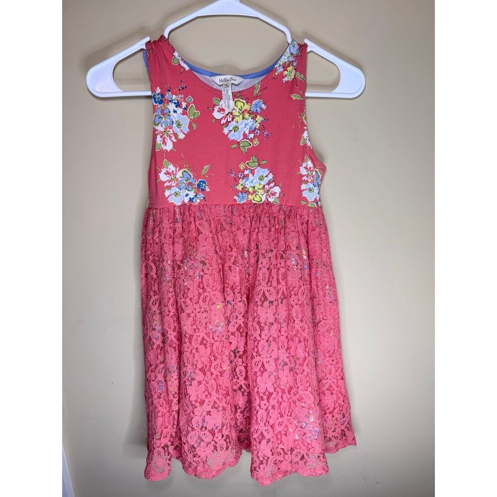 Matilda Jane Bouquets For Layla Girls Sleeveless Floral Dress Size 8